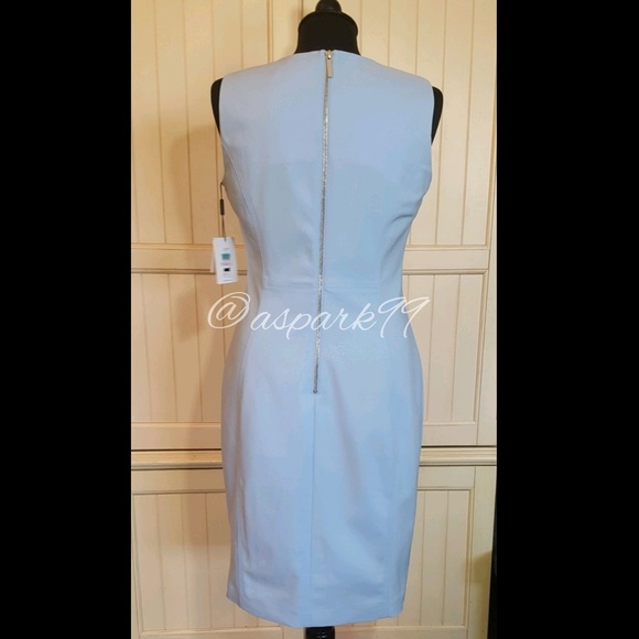 calvin klein baby blue dress
